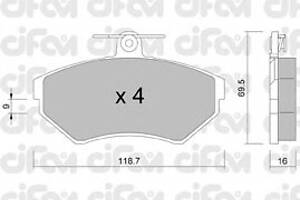 Тормозные колодки для моделей: SEAT (INCA, AROSA,CORDOBA,CORDOBA,IBIZA), VOLKSWAGEN (POLO,GOLF,GOLF,GOLF,POLO,POLO,GOLF