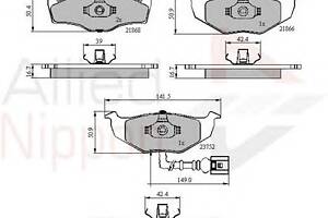 Тормозные колодки для моделей: SKODA (FABIA, FABIA,FABIA,FABIA,FABIA,FABIA,ROOMSTER), VOLKSWAGEN (POLO)