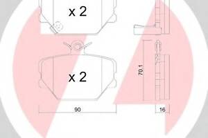 Тормозные колодки для моделей: SMART (CABRIO, CITY-COUPE,CROSSBLADE,ROADSTER,ROADSTER,FORTWO,FORTWO,FORTWO,FORTWO)