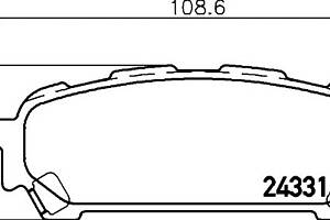 Тормозные колодки для моделей: SUBARU (IMPREZA, IMPREZA,FORESTER)