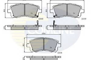 Тормозные колодки для моделей: SUBARU (LEGACY, IMPREZA,IMPREZA,FORESTER,IMPREZA,LEGACY,LEGACY,LEGACY,IMPREZA,IMPREZA,OU