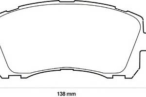 Колодки гальмові для моделей: SUBARU (LEGACY, IMPREZA,IMPREZA,FORESTER,IMPREZA,LEGACY,LEGACY,LEGACY,IMPREZA,OUTBACK,OU