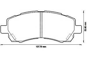 Тормозные колодки для моделей: SUBARU (LEGACY, IMPREZA,IMPREZA,FORESTER,IMPREZA,LEGACY,LEGACY,LEGACY)