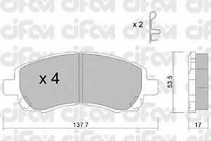 Тормозные колодки для моделей: SUBARU (LEGACY, IMPREZA,IMPREZA,IMPREZA,LEGACY,IMPREZA,IMPREZA,IMPREZA)