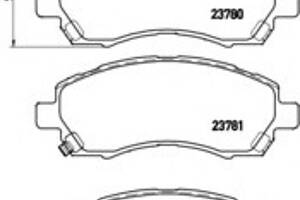 Колодки гальмові для моделей:SUBARU (LEGACY,IMPREZA,IMPREZA,IMPREZA,LEGACY,LEGACY,LEGACY,IMPREZA)
