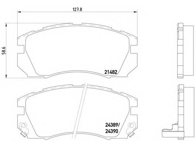 Тормозные колодки для моделей: SUBARU (LEGACY, LEGACY,IMPREZA,IMPREZA,IMPREZA,LEGACY)