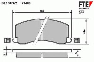 Тормозные колодки для моделей: SUZUKI (BALENO, BALENO,BALENO)