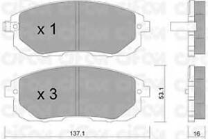 Колодки гальмівні для моделей:SUZUKI (SX4,SX4,SX4)