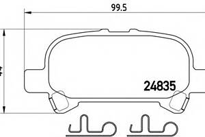 Тормозные колодки для моделей: TOYOTA (AVALON, AVALON)