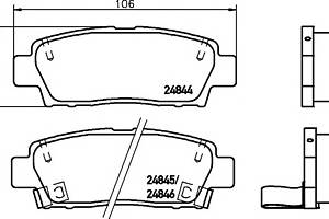 Тормозные колодки для моделей: TOYOTA (AVALON)