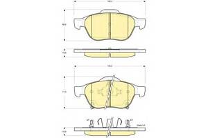 Тормозные колодки для моделей: TOYOTA (AVENSIS, AVENSIS,AVENSIS,AVENSIS)