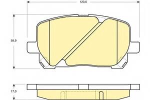 Тормозные колодки для моделей: TOYOTA (AVENSIS)