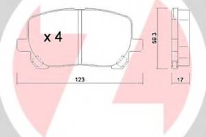 Тормозные колодки для моделей: TOYOTA (CAMRY, AVENSIS)