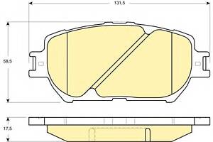 Тормозные колодки для моделей: TOYOTA (CAMRY)