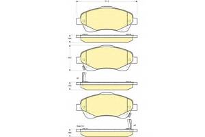 Тормозные колодки для моделей: TOYOTA (COROLLA, AVENSIS,AVENSIS,AVENSIS,COROLLA)