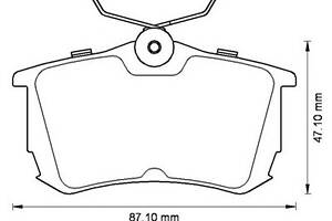 Гальмівні колодки для моделей: TOYOTA (COROLLA, COROLLA, COROLLA, AVENSIS, AVENSIS, AVENSIS)