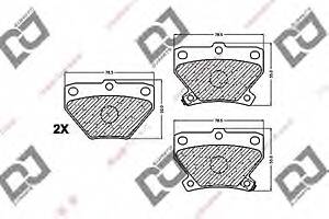 Тормозные колодки для моделей: TOYOTA (COROLLA, COROLLA,COROLLA,COROLLA,COROLLA,COROLLA,COROLLA,CORONA,CAMRY,CAMRY,CAMR