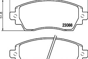 Тормозные колодки для моделей: TOYOTA (COROLLA, COROLLA,COROLLA,COROLLA)