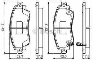 Гальмівні колодки для моделей: TOYOTA (COROLLA, COROLLA)