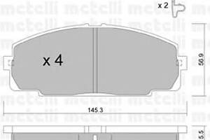 Тормозные колодки для моделей: TOYOTA (HIACE, HIACE,HIACE,HIACE,DYNA,HIACE,HIACE)