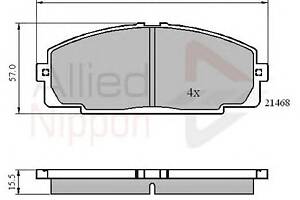 Тормозные колодки для моделей: TOYOTA (HIACE, HIACE,HIACE,HIACE,HIACE,HIACE,DYNA,GRANVIA)