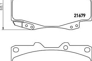 Тормозные колодки для моделей: TOYOTA (HILUX, FORTUNER,HILUX)