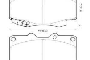 Тормозные колодки для моделей: TOYOTA (HILUX, FORTUNER)