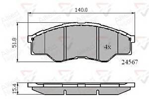 Тормозные колодки для моделей: TOYOTA (HILUX, HILUX)