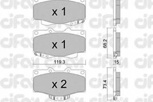 Гальмівні колодки для моделей: TOYOTA (LAND-CRUISER, 4-RUNNER, HILUX, LAND-CRUISER, LAND-CRUISER, 4-RUNNER, LAND-CRUISER)