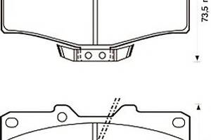 Тормозные колодки для моделей: TOYOTA (LAND-CRUISER, LAND-CRUISER,4-RUNNER,HILUX,LAND-CRUISER,LAND-CRUISER,LAND-CRUISER