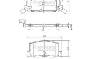 Тормозные колодки для моделей: TOYOTA (MR, MR,COROLLA)