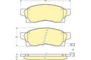 Тормозные колодки для моделей: TOYOTA (MR)