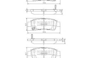 Тормозные колодки для моделей: TOYOTA (PREVIA, AVENSIS,ALPHARD)