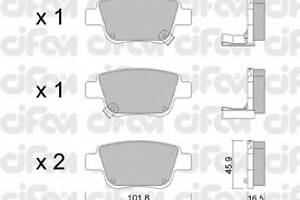 Гальмівні колодки для моделей: Toyota (PREVIA, COROLLA, AVENSIS, AVENSIS, AVENSIS, COROLLA, PREVIA)