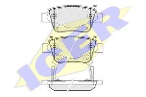 Тормозные колодки для моделей: TOYOTA (PREVIA, COROLLA,COROLLA,AVENSIS,AVENSIS,AVENSIS,COROLLA,ALPHARD,PREVIA,COROLLA)