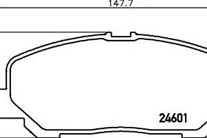 Гальмівні колодки для моделей: TOYOTA (PREVIA, PREVIA, ALPHARD)