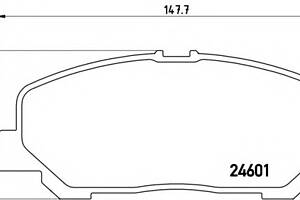 Тормозные колодки для моделей: TOYOTA (PREVIA, PREVIA,ALPHARD)