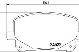 Тормозные колодки для моделей: TOYOTA (PREVIA)