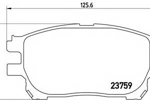 Тормозные колодки для моделей: TOYOTA (PREVIA)