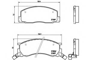 Тормозные колодки для моделей: TOYOTA (PREVIA)