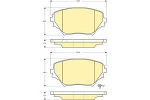 Тормозные колодки для моделей: TOYOTA (RAV-4)