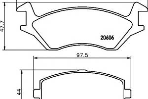 Тормозные колодки для моделей: TOYOTA (STARLET, STARLET,STARLET)