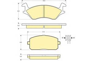 Тормозные колодки для моделей: TOYOTA (STARLET, TERCEL,CELICA,STARLET)