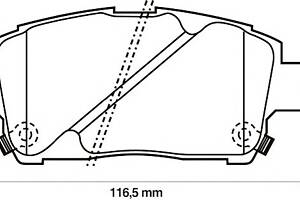 Колодки гальмівні для моделей: TOYOTA (YARIS, YARIS, CELICA, MR, PRIUS, COROLLA, COROLLA, COROLLA, COROLLA, PRIUS, ASCENT, ASCENT