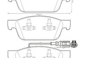Тормозные колодки для моделей: VOLKSWAGEN (MULTIVAN, TRANSPORTER,TRANSPORTER,TRANSPORTER)