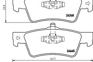 Тормозные колодки для моделей: VOLKSWAGEN (MULTIVAN, TRANSPORTER,TRANSPORTER,TRANSPORTER)