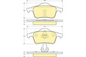 Тормозные колодки для моделей: VOLVO (V70, S70,S80,V70,S60,XC70)