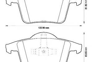 Колодки гальмівні для моделей:VOLVO (XC90)