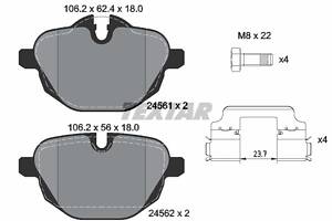 Тормозные колодки, комплект, дисковый тормоз, BMW X3, (F25) XDrive 20 D, N57 D30 A, 16-