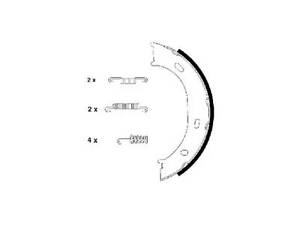 Тормозные колодки (стояночного тормоза) на G-Class, LT, Sprinter